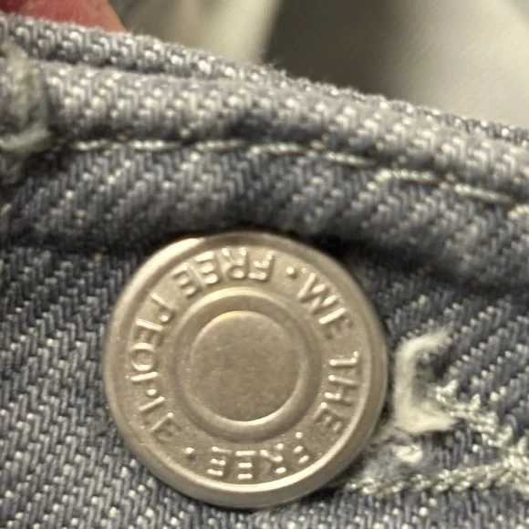 We The Free, Free People Eden Slouchy Wide-leg Jeans Diamond Grey 27.5 - Picture 9 of 12